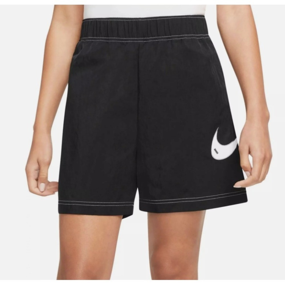 Nike® (Women's SMALL) Essential™ High-Rise Woven Shorts in Black